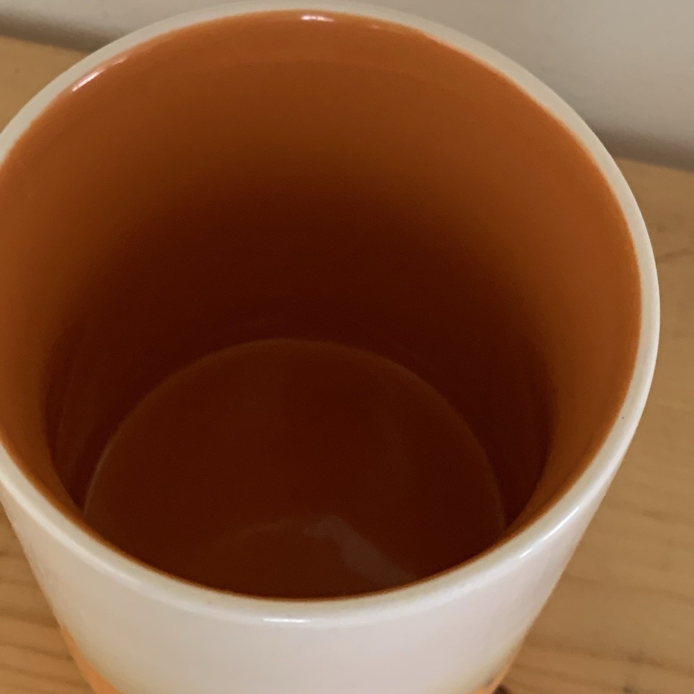 Starbucks Hong Kong Global Icon Series Coffee Mug 16oz Orange Interior - Picture 5 of 6